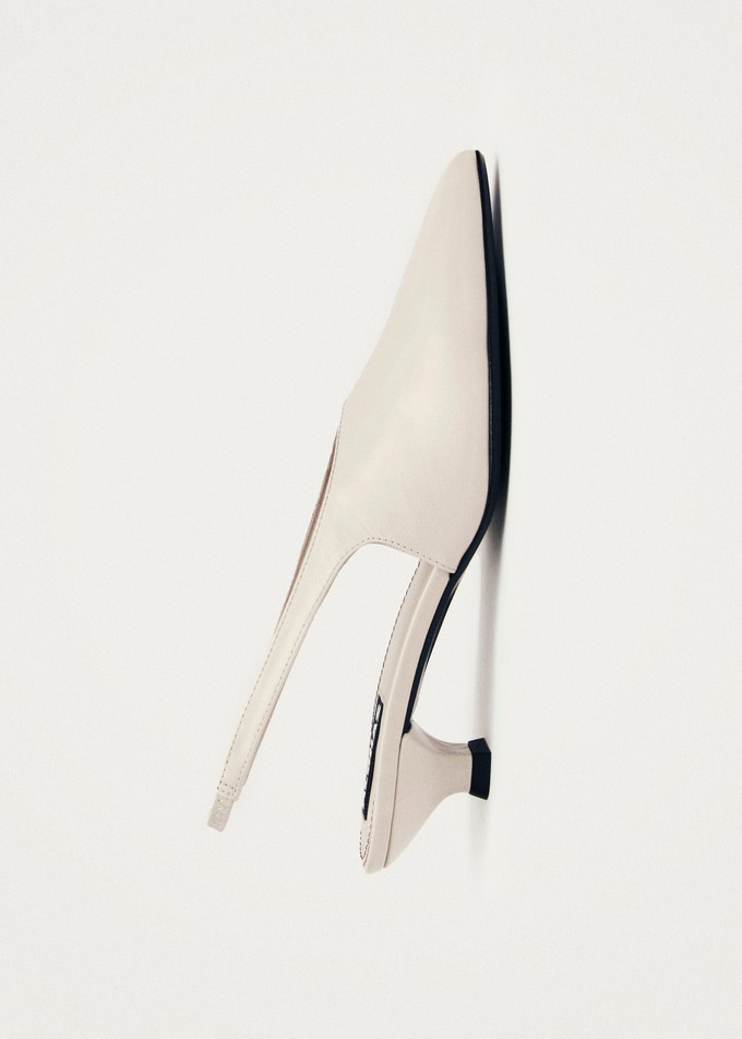 Eros Cream Leather Pumps from Alohas