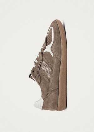 Tb.490 Rife Taupe Leather Sneakers from Alohas