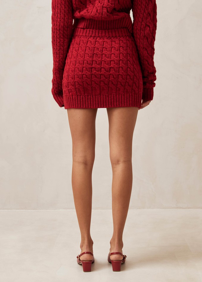 Blake Red Tricot Skirt from Alohas