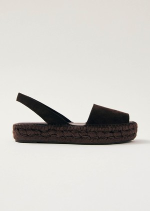 Ibizas Suede Brown Leather Espadrilles from Alohas
