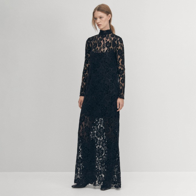 Tiban Lace Black Dress from Alohas