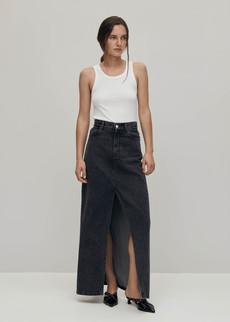 Mariana Black Denim Skirt via Alohas