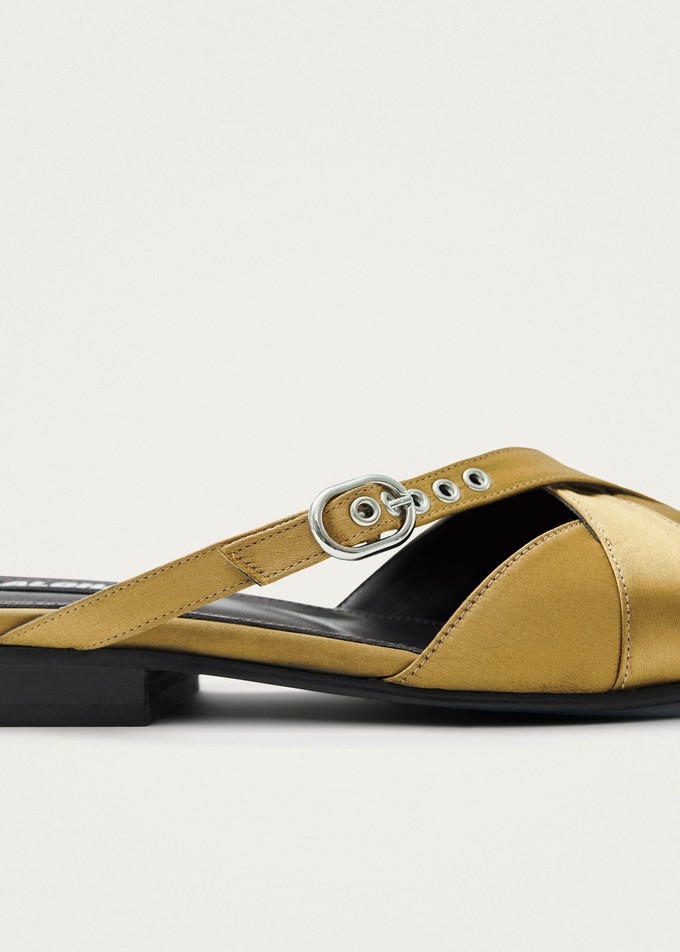 Adria Silky Gold Mules from Alohas