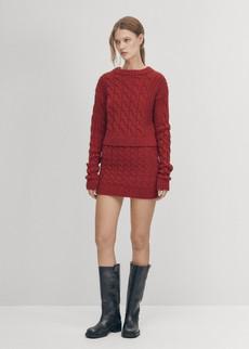 Blake Red Tricot Skirt via Alohas