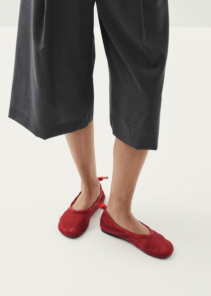 Gill Mesh Red Ballet Flats from Alohas