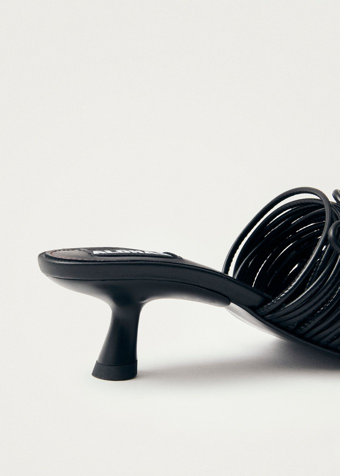 Viva Black Leather Sandals from Alohas