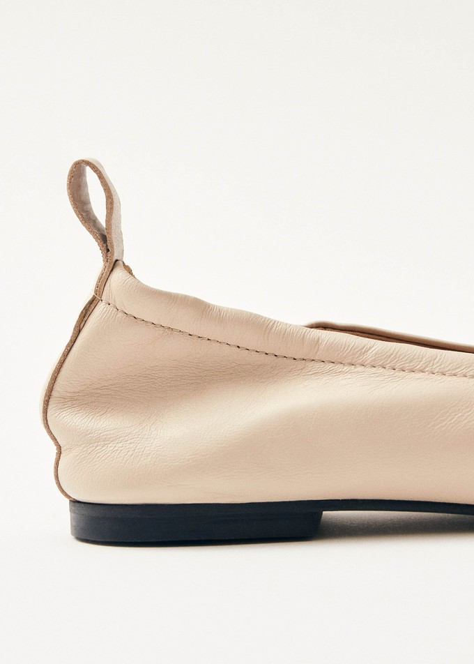 Rosalind Cream Leather Ballet Flats from Alohas