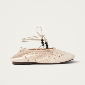 Rosemary Crochet Cream Ballet Flats from Alohas