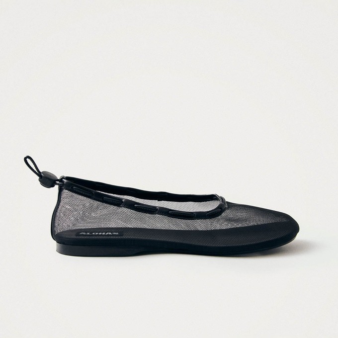 Gill Mesh Black Ballet Flats from Alohas