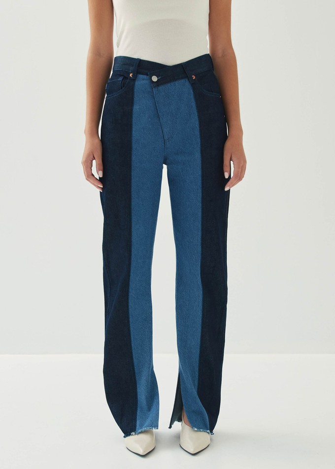 Kansas Bicolor Indigo Denim Trousers from Alohas