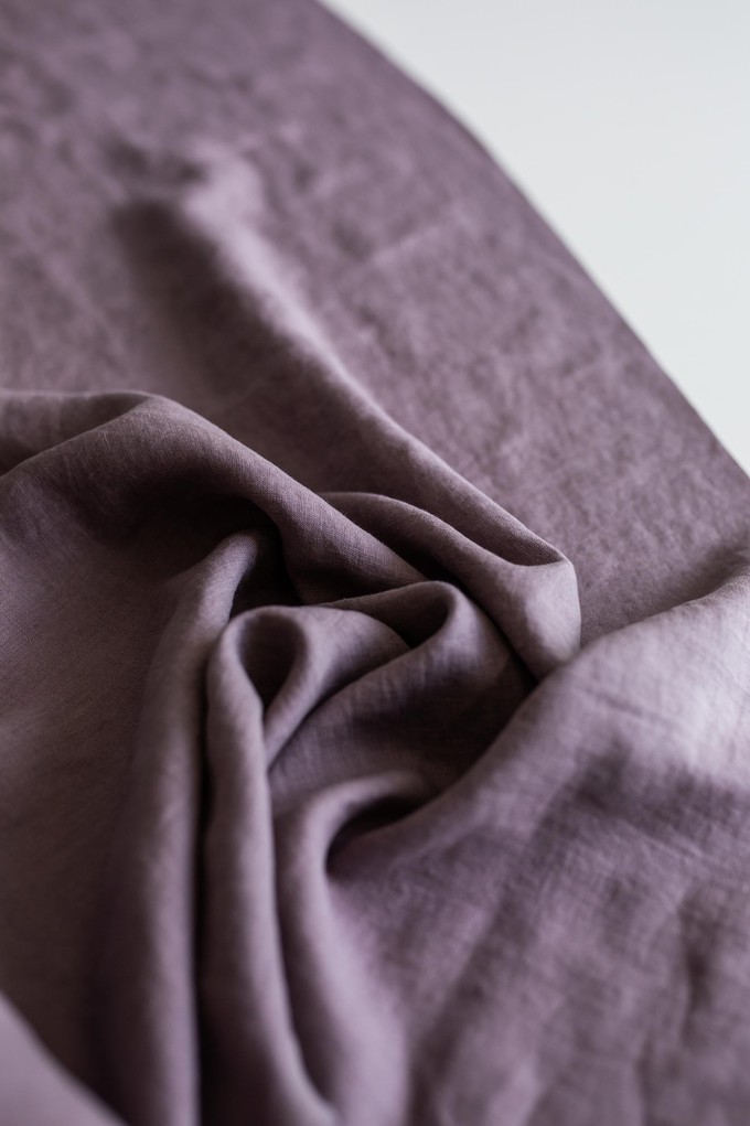 Dusty Lavender 95" / 240 cm linen fabric from AmourLinen