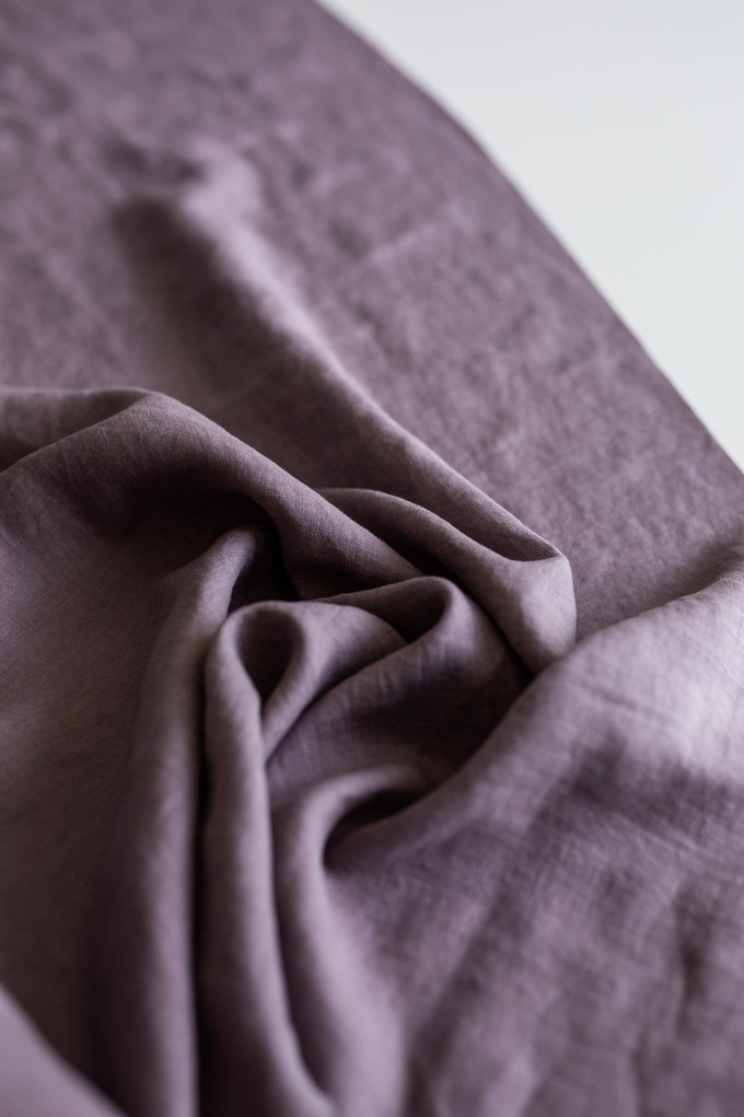 Dusty Lavender 95" / 240 cm linen fabric from AmourLinen