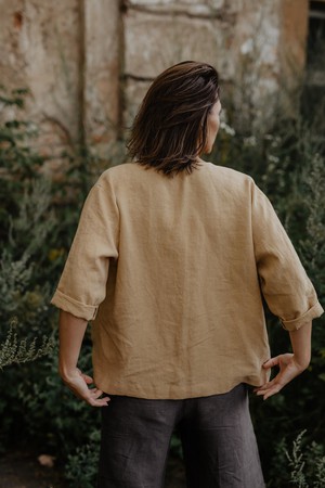 Linen oversized jacket Kyiv from AmourLinen