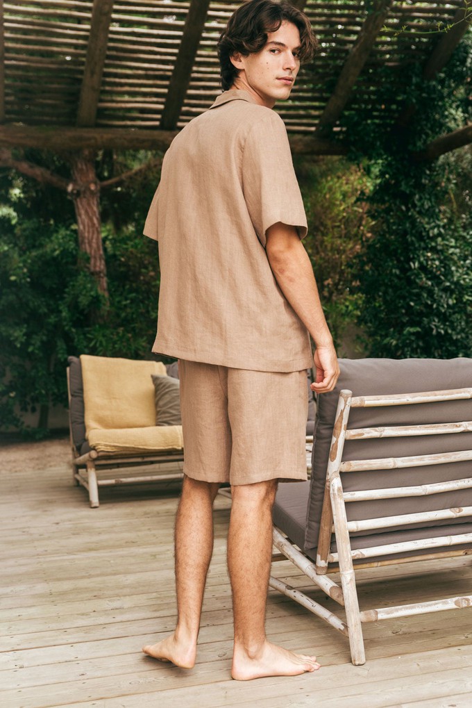 Linen loungewear shorts set ASPEN from AmourLinen