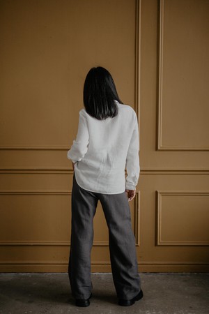 Oulu super long linen pants from AmourLinen