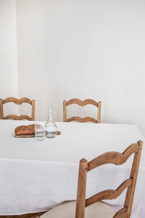 Linen tablecloth in White from AmourLinen