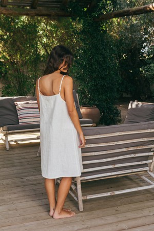 Night gown DREAMY in White from AmourLinen