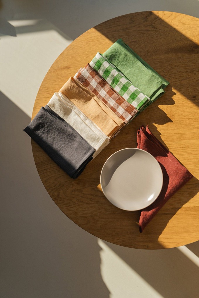 Linen placemats set of 2 in White from AmourLinen