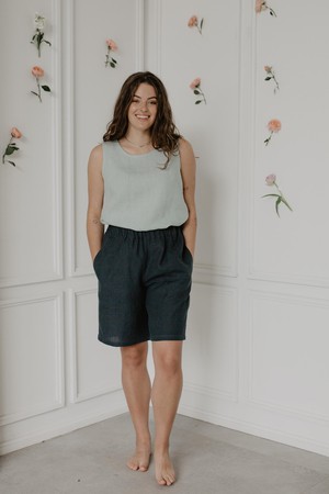 Classical linen top COLETTE from AmourLinen