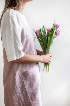 Pinafore linen apron from AmourLinen