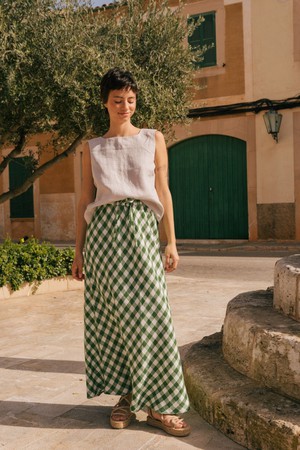 Ciara linen slip skirt from AmourLinen