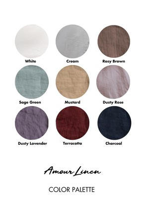 Linen crib sheet from AmourLinen