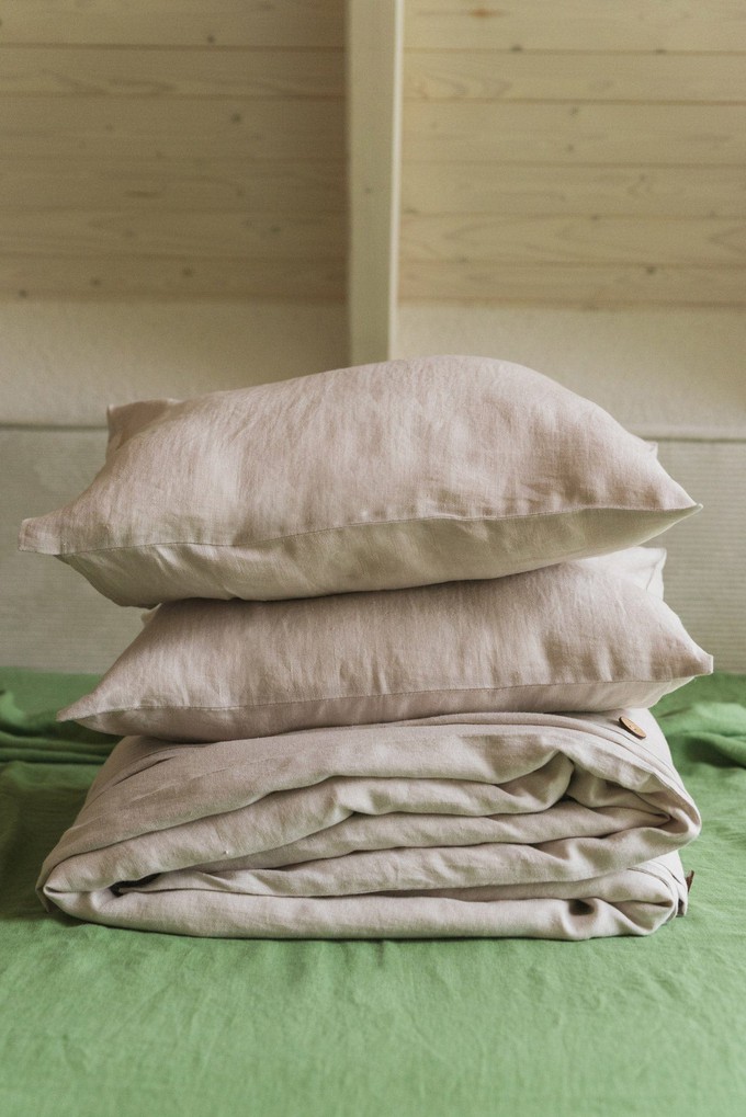 Linen bedding set in Cream from AmourLinen