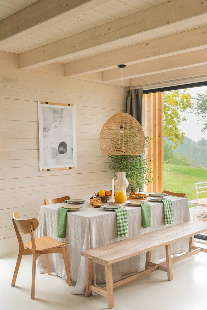 Linen tablecloth in Cream from AmourLinen