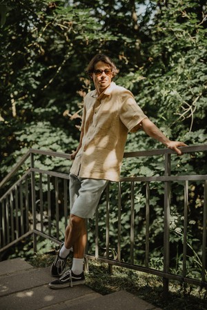 Oversized linen shirt MAGNUS from AmourLinen