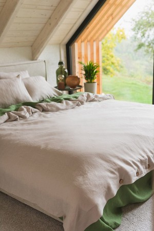 Linen bedding set in Cream from AmourLinen