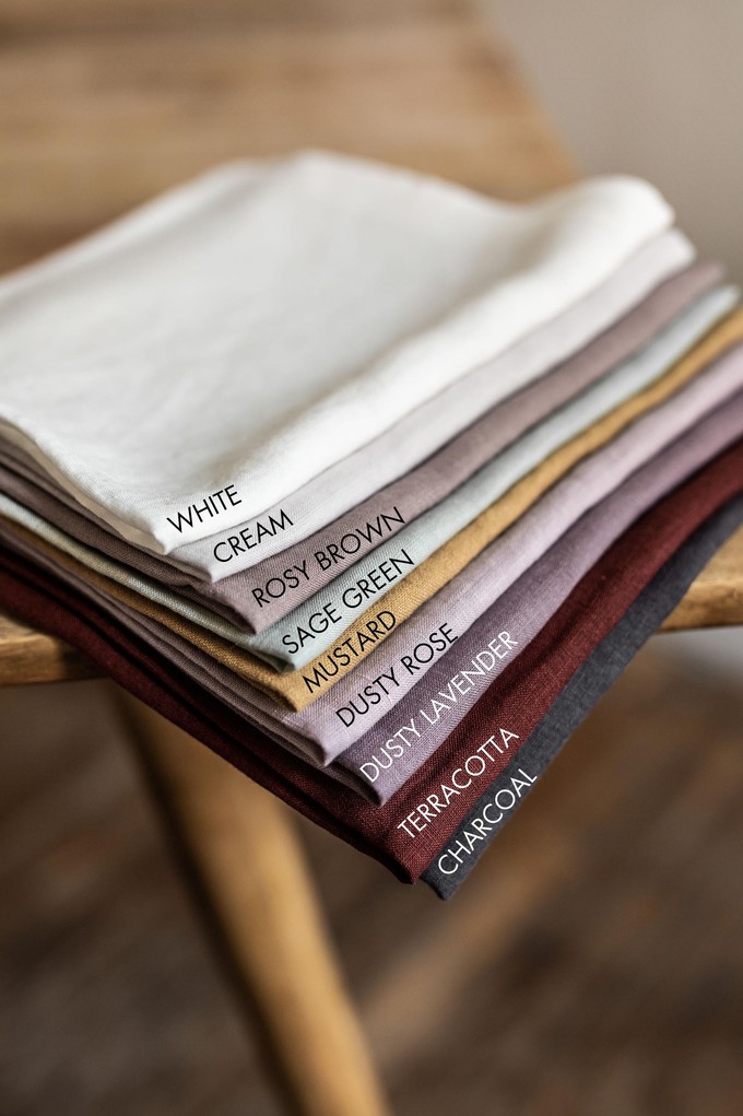 Linen Fabric Color Swatches AmourLinen Color Palette from AmourLinen