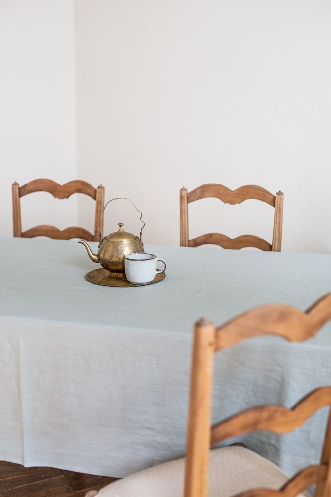 Linen tablecloth in Sage Green from AmourLinen