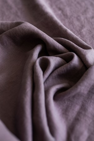 Oulu super long linen pants L Dusty Lavender from AmourLinen