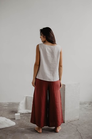 Wide linen pants ISABELLA from AmourLinen