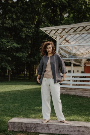 Linen oversized jacket Kyiv from AmourLinen