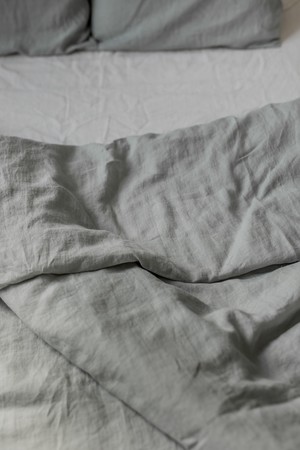 Linen bedding set in Sage Green from AmourLinen