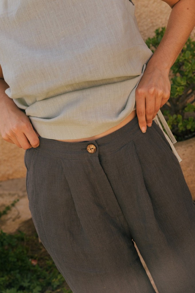 Lydia classic linen pants from AmourLinen