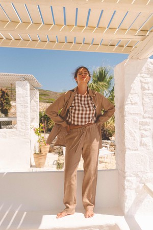 Linen suit set Sahara from AmourLinen