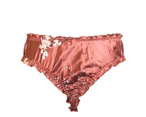 Sakura Pink Silk Panties from Anekdot