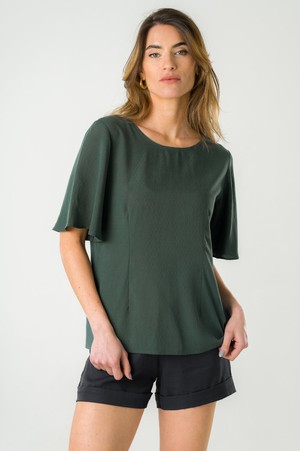 Blouse reversible Lys green from avani apparel