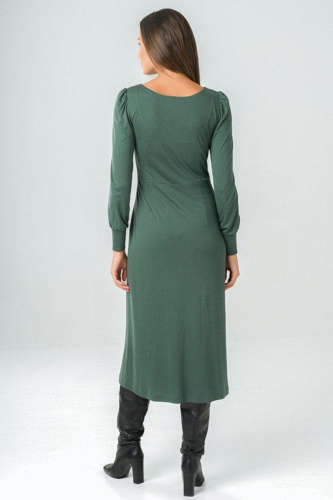 Dress Victoria green LS from avani apparel