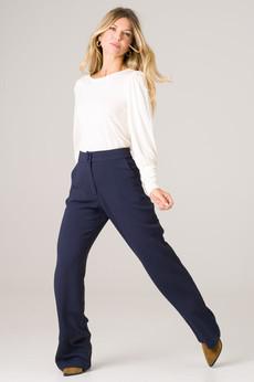 Pants Laurier navy via avani apparel