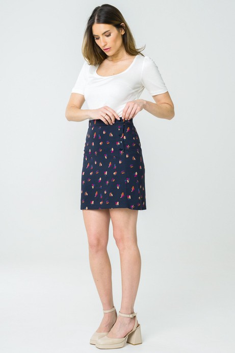 Navy blue Agave skirt from avani apparel