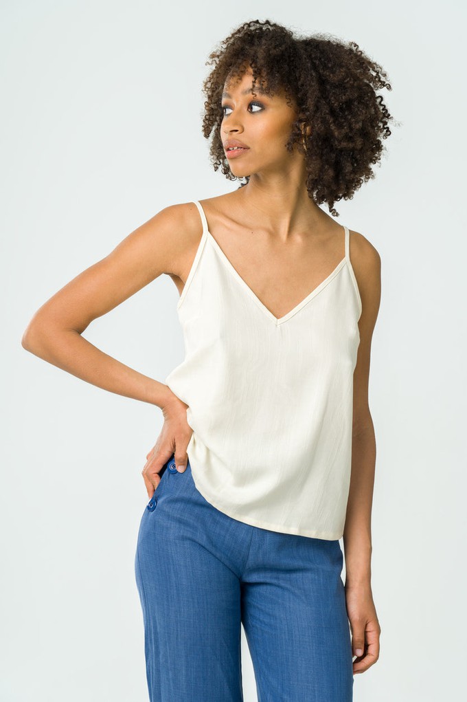 Cami top Adénia ivory from avani apparel