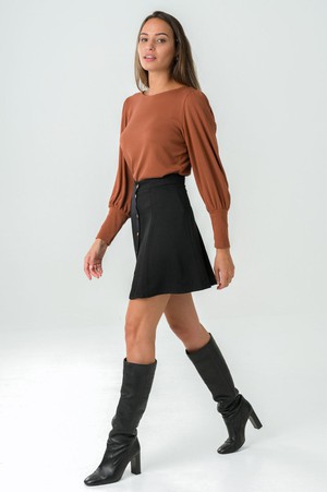 Black Parrotia Skirt from avani apparel