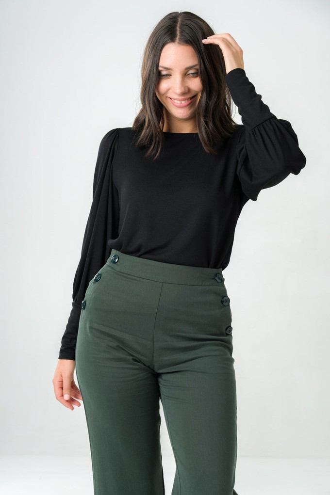 Black Freesia Top from avani apparel