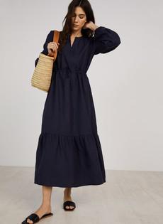 Maxine Hemp Drawstring Dress via Baukjen