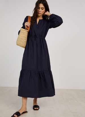 Maxine Hemp Drawstring Dress from Baukjen