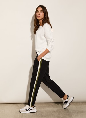 Petite Jay Side Stripe Tapered Trousers from Baukjen