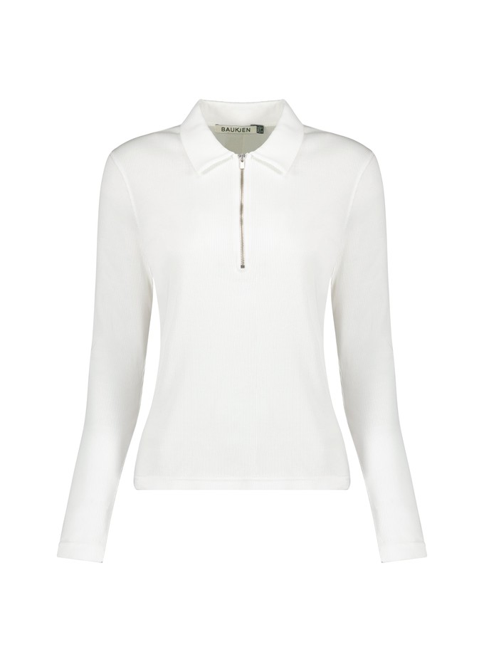 Organic Cotton Zip Collar Top from Baukjen